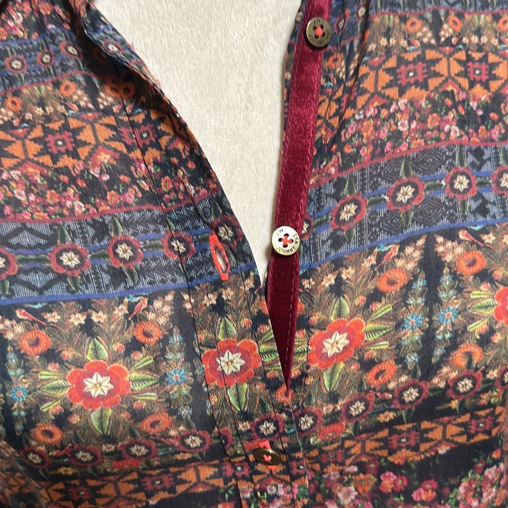 3j Workshop Mixed Fabric Button Down - image 4
